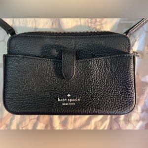 Kate Spade Black Leather Phone Crossbody